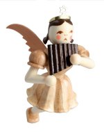 Flying Angel with Pan Pipe<br>Blank Kunsthandwerk